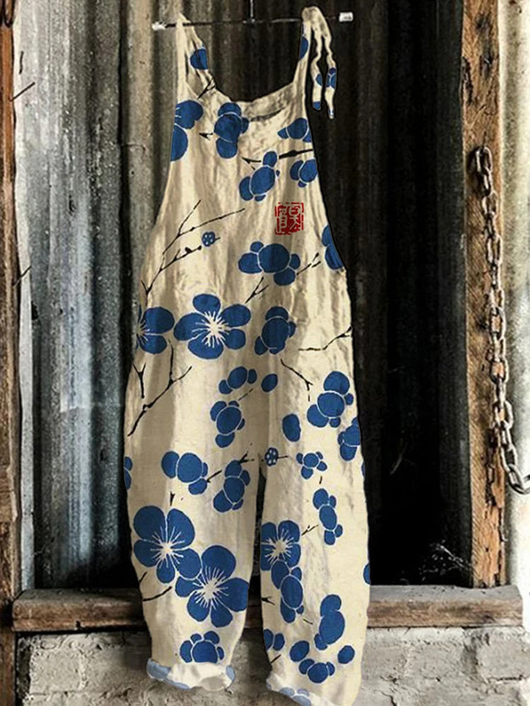 Salopette Tuta con stampa vintage di auricci