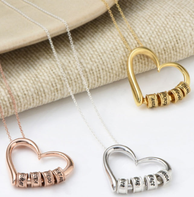 Personalized Heart Necklaces Women Jewelry