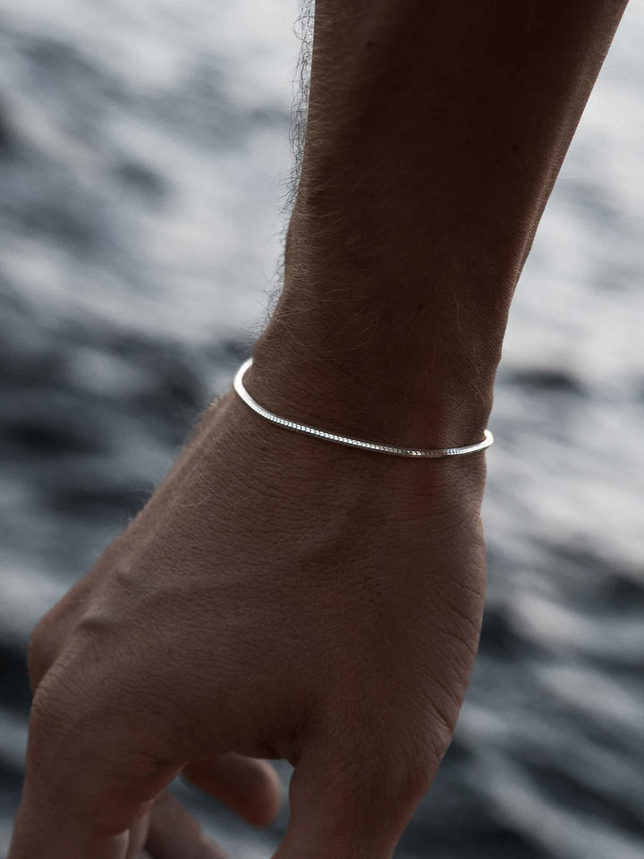 Bracciale con spina dorsale di serpente