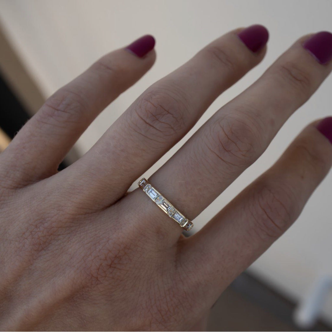 Anello di cristallo a tre pezzi