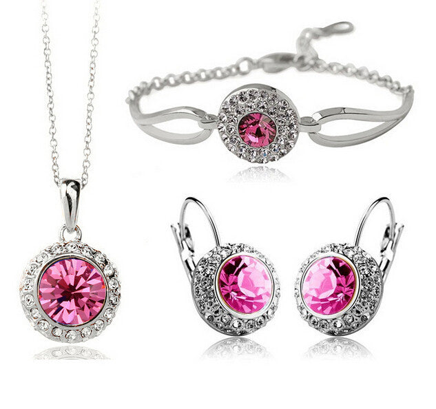 Colorful Zirconia Jewelry Set