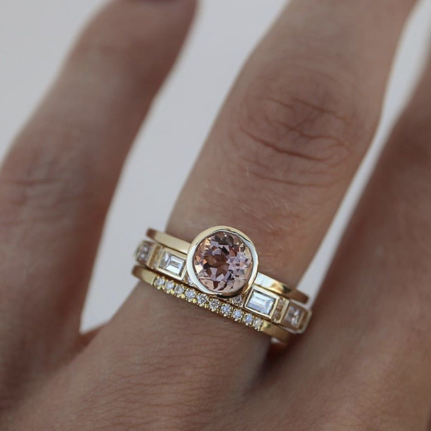 Anello di cristallo a tre pezzi
